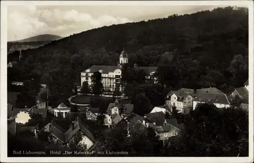 Ak Bad Liebenstein im Wartburgkreis, Hotel Der Kaiserhof mit Liebenstein