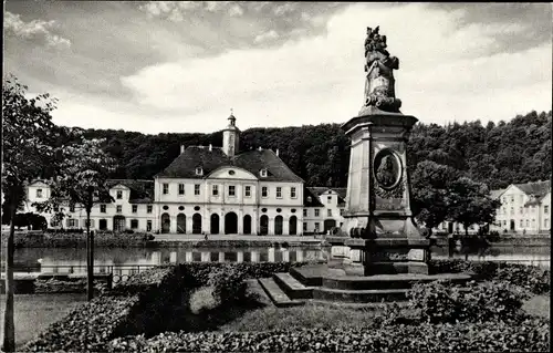 Ak Bad Karlshafen an der Weser, Denkmal des Gründers der Stadt