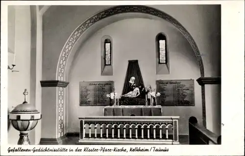 Ak Kelkheim im Taunus, Kloster Pfarrkirche, Gefallenen-Gedächtnisstätte