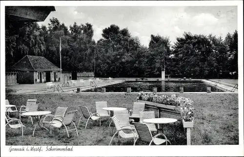 Ak Gronau im Münsterland Westfalen, Partie am Schwimmbad