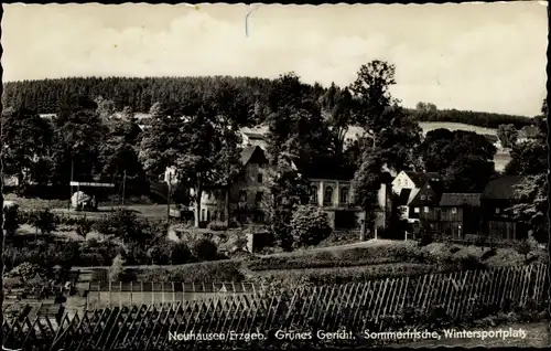 Ak Neuhausen im Erzgebirge, Ortsansicht