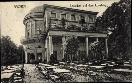 Ak Aachen in Nordrhein Westfalen, Belvedere auf dem Lousberg