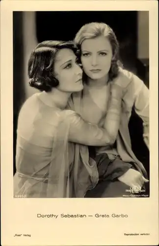 Ak Schauspielerin Greta Garbo, Dorothy Sebastian, Portrait