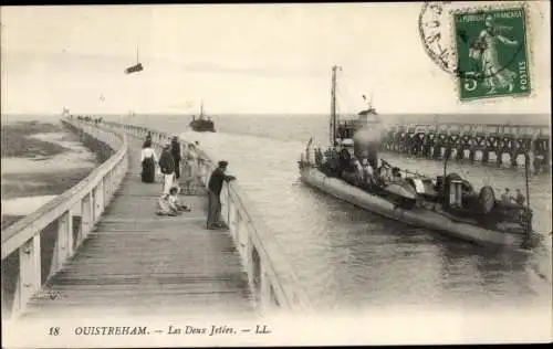 Ak Ouistreham Calvados, Les Deux Jetees
