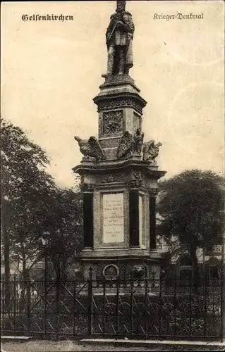 Ak Gelsenkirchen im Ruhrgebiet, Kriegerdenkmal