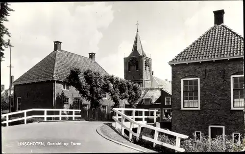Ak Linschoten Utrecht Niederlande, Gezicht op Toren