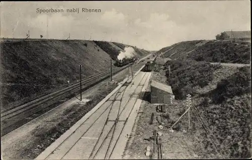 Ak Rhenen Utrecht, Spoorbaan, Eisenbahn, Gleise