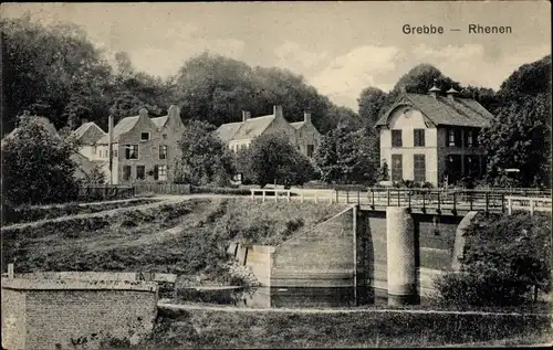 Ak Rhenen Utrecht, Grebbe-Ortsansicht