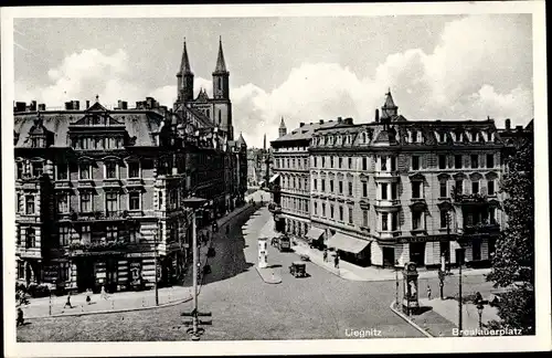 Ak Legnica Liegnitz Schlesien, Breslauerplatz