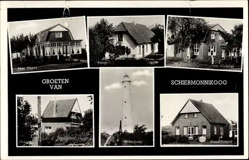 Ak Schiermonnikoog Friesland Niederlande, Watertoren, Vacantieoord