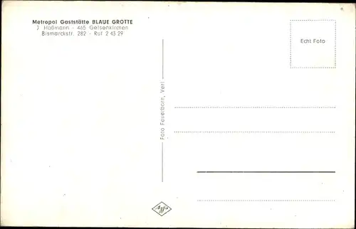 Ak Gelsenkirchen im Ruhrgebiet, Gaststätte Metropol