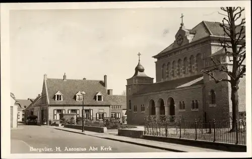 Ak Borgvliet Nordbrabant Niederlande, H. Antonius Abt Kerk