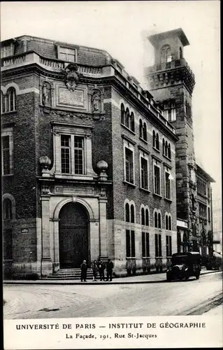 Ak Paris V., Universite de Paris, Institut de Geographie, Rue St. Jacques