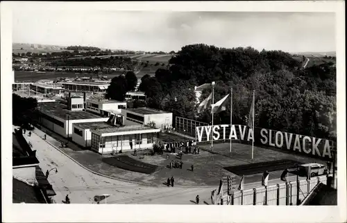 Ak Uherské Hradiště Ungarisch Hradisch Region Zlin, Vystava Slovacka 1937, Ausstellungsgelände