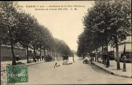 Ak Paris, Boulevard de la Tour Maubourg, Maréchal de France