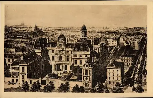 Ak Paris IV, Ecole Massillon, Avant la construction de la Chapelle