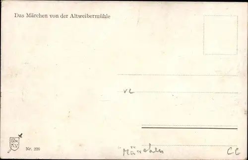 Ak Das Märchen von der Altweibermühle