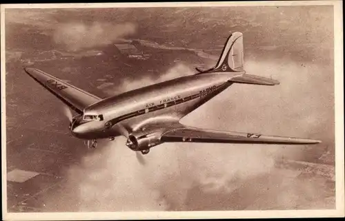 Ak Französisches Passagierflugzeug, Douglas DC 3, Air France, F BXB