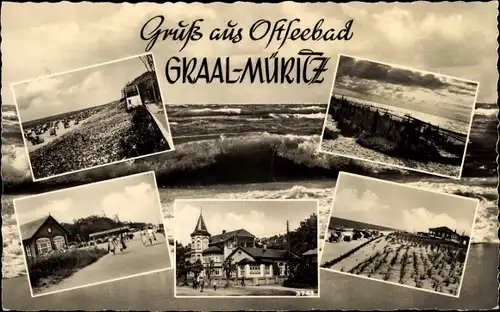 Ak Ostseebad Graal Müritz, Strandpartien