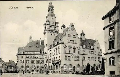 Ak Döbeln in Sachsen, Rathaus