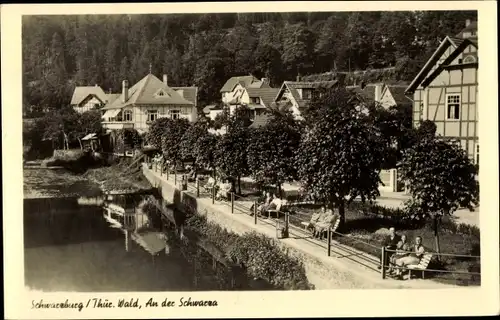 Ak Schwarzburg in Thüringen, An der Schwarza