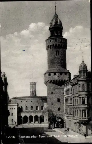 Ak Görlitz in der Lausitz, Reichenbacher Turm, Kaisertrutz-Museum