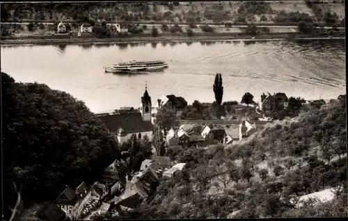 Ak Kamp Bornhofen am Rhein, Gesamtansicht, Blick v. Wilhelmshöhe