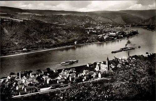 Ak Kamp Bornhofen am Rhein, Blick auf Kamp und Boppard, Rheinpanorama