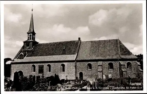 Ak Nordseebad Sankt Peter Ording, Dorfkirche St. Peter Süd