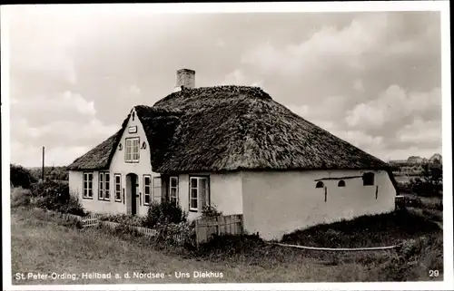 Ak Nordseebad Sankt Peter Ording, Uns Diekhus