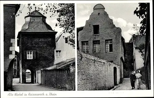 Ak Kaiserwerth Düsseldorf, Alte Winkel, Torturm, Giebelhaus