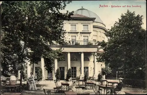 Ak Aachen in Nordrhein Westfalen, Belvedere auf dem Lousberg