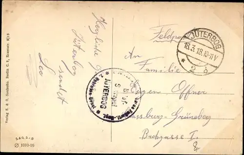 Ak Jüterbog in Brandenburg, Hospital