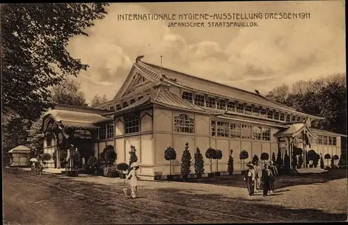 Ak Dresden, Internationale Hygiene Ausstellung 1911, Japanischer Staatspavillon