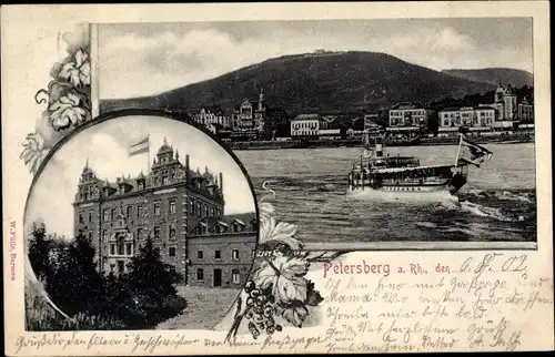 Ak Königswinter am Rhein, Hotel auf dem Petersberg, Inh. Ww. Pet. Jos. Nelles