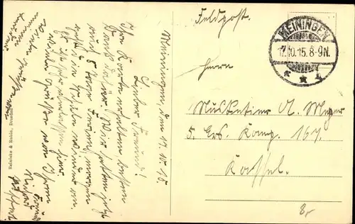 Ak Meiningen in Thüringen, Georgstraße, Henneberger Haus