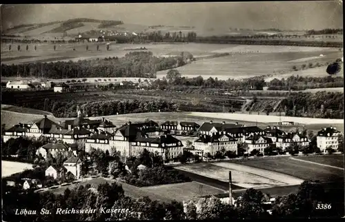 Ak Löbau in Sachsen, Reichswehr Kaserne