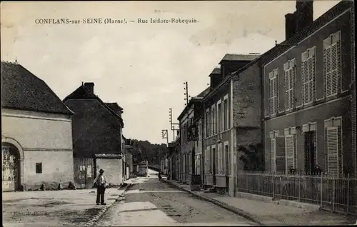 Ak Conflans sur Seine Marne, Rue Isidore Roberquin