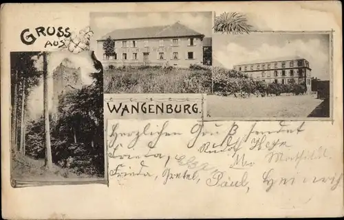 Ak Wangenbourg Wangenburg Elsass Bas Rhin, Hotel, Burgruine