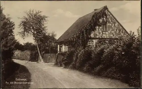 Ak Eschwege an der Werra Hessen, Partie an der Bismarckstraße