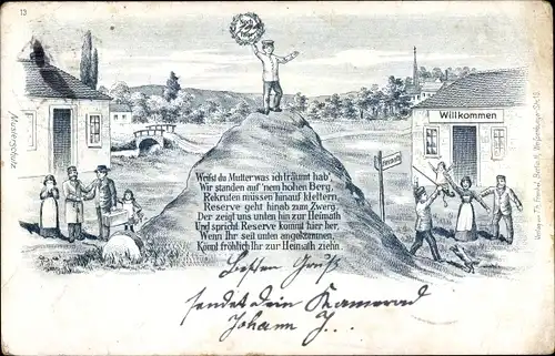 Ak Reserve, Deutsche Soldaten in Uniformen, Reservist