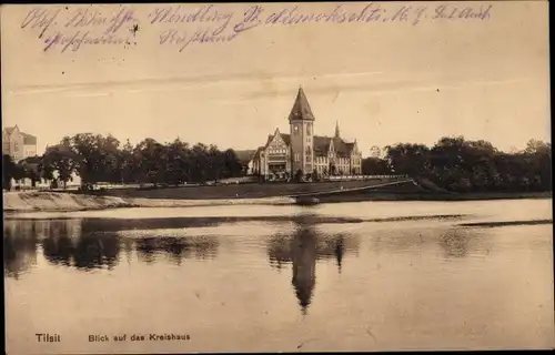 Ak Sowjetsk Tilsit Ostpreußen, Kreishaus