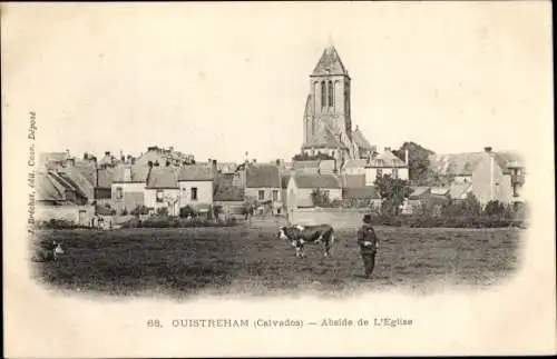 Ak Ouistreham Calvados, Abside de l'Eglise