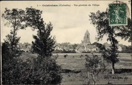 Ak Ouistreham Calvados, Vue generale du Village