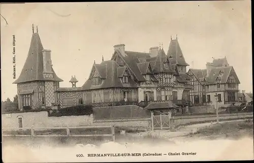 Ak Hermanville sur Mer Calvados, Chalet Gravier