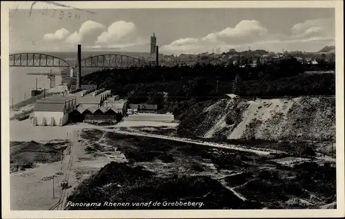 Ak Rhenen Utrecht Niederlande, Panorama vanaf de Grabbeberg