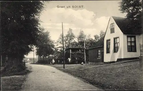 Ak Soest Utrecht Niederlande, Straßenpartie, Häuser