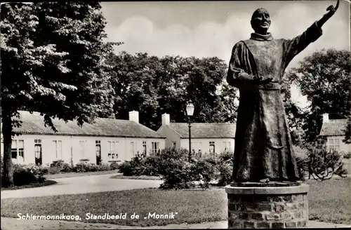 Ak Schiermonnikoog Friesland Niederlande, Standbeeld de Monnik