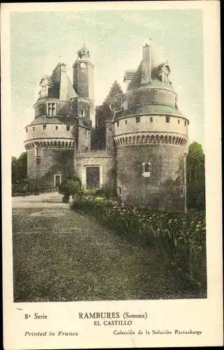 Ak Rambures Somme, Chateau