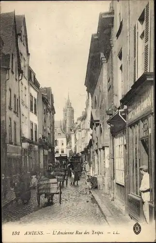 Ak Amiens Somme, L'Ancienne Rue des Tripes